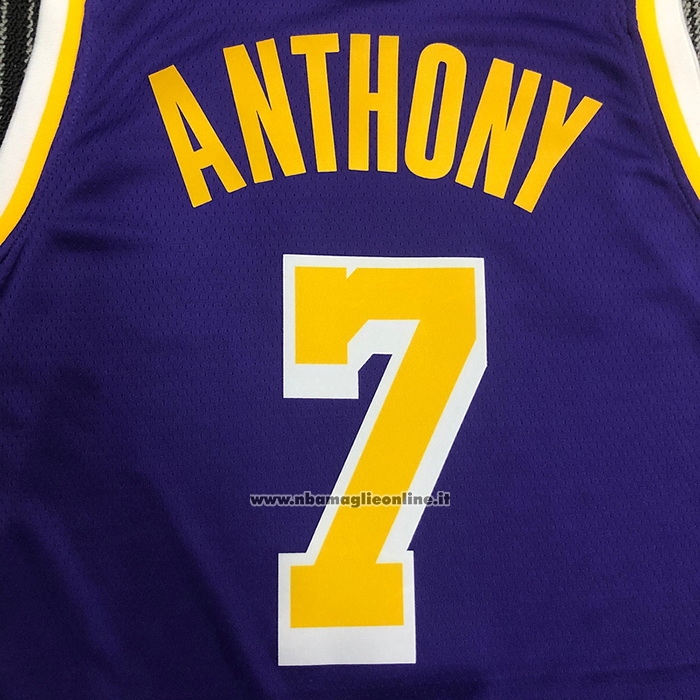 Maglia Los Angeles Lakers Carmelo Anthony #7 Statement 2020-21 Viola